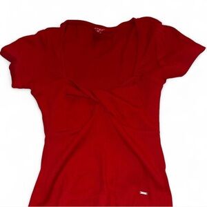 Guess Red Short Sleeve Women's Tee